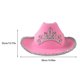 thumbnail image 5 of Qarigey Sombrero de estilo vaquero occidental a la moda, decoración de plumas, gorro de diamantes de imitación, accesorio para la cabeza para Disfraces de disfraces Lentejuelas Qarigey AP012646-01, 5 of 6