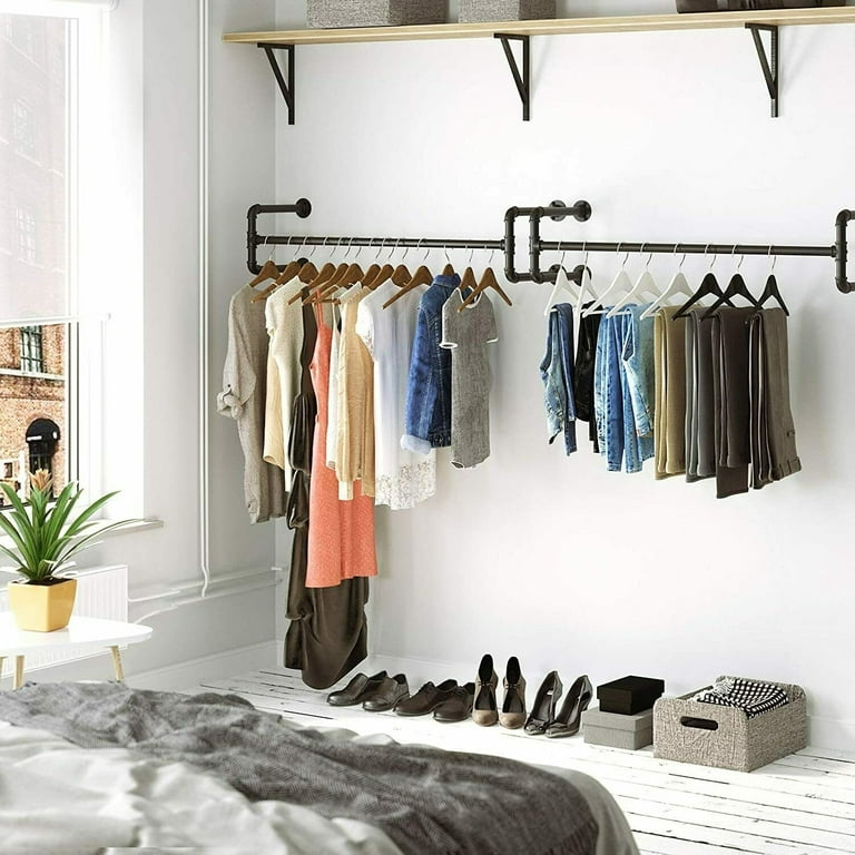 Wall hanging clothes rail hot sale