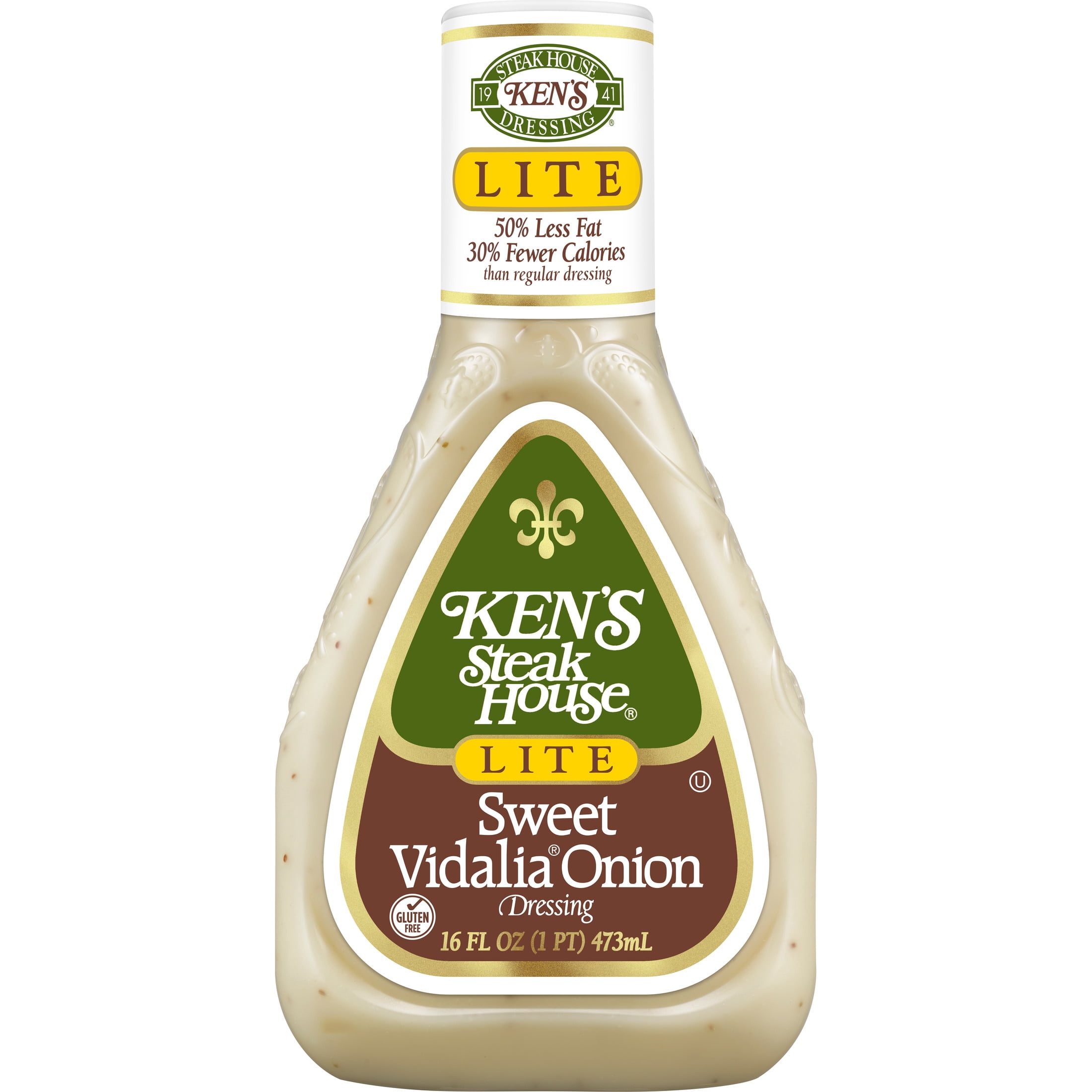 (1 pack) Ken's Steak House® Lite Sweet Vidalia® Onion Salad Dressing 16 fl oz