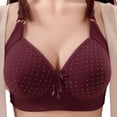 thumbnail image 2 of Purcolt Women's Full Coverage Wireless Bra, Comfort & Lift Push Up Bra with Soft Support, No Underwire Everyday T-Shirt Bralettes, 38B-44C, 2 of 3