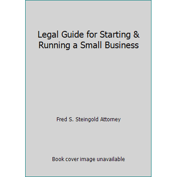 Pre-Owned Legal Guide for Starting & Running a Small Business (Paperback) 1413321402 9781413321401