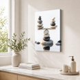 thumbnail image 2 of Elegant Zen Stones Canvas Wall Art Framed Canvas Prints Minimalist Nature Wall Art, Peaceful Zen Wall Art for Bathroom Wall Art, Bedroom Wall Decor, Meditation Yoga Room Wall Decor, 2 of 7