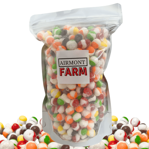 Freeze-Dried Candy Original Rainbow Candy 1lb (16oz) - Ships In Box - Deliciously Crunchy, Intense Flavor, Lightweight Snack - Resealable Bag