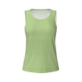 thumbnail image 6 of Sigee Green Gingham for Women's Workout Tank Top,Running Tank Tops,Sleeveless Gym ClothesLarge, 6 of 8