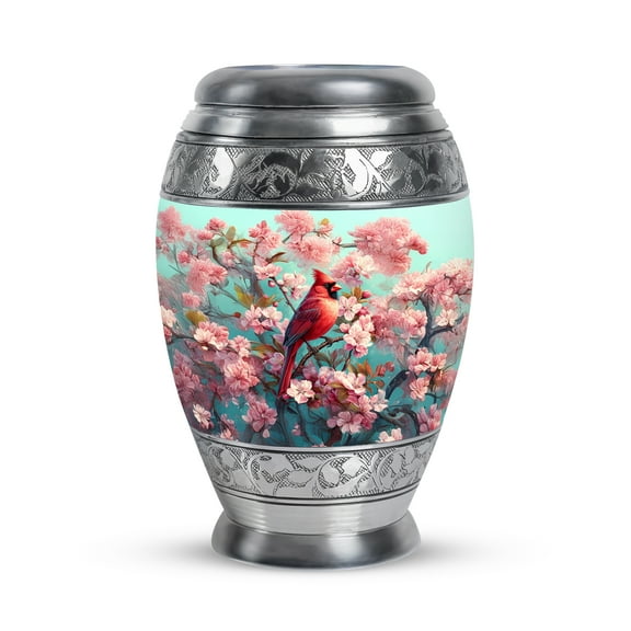 SABURIAL Cardinal Keepsake Human Urns for Ashes Adult Female - Little Burial Urn for Mom & Dad - Small Cremation Urns for Human Ashes Adult Male - Memorial Funeral Urn - 3 Inch