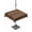 Brown, variant on Outdoor Tablecloths with Umbrella Hole & Zipper, Vintage Wood Grain 54x54 Inch Square Tablecloths, Country Wooden Board Brown Waterproof Table Cloth, Patio/Pool/Picnic Table Covers