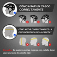thumbnail image 3 of Casco De Bicicleta Adulto Ciclismo Casco+gafas+mascara+bolso  58-63 cm Belug, Blanco, 3 of 5