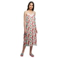 thumbnail image 3 of Moomaya Printed Sleepwear For Ladies WoMen's V-Neck Spaghetti Strap Nightdress, 3 of 6