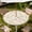Bunny Garden, variant on Round Outdoor Tablecloth with Umbrella Hole, Zippered Fitted Waterproof Tablecover with Elastic Edge Fits 40"-44" Round Tables for Patio Picnic Garden Camping Party, Lemon Grove Pattern