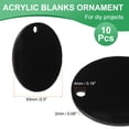 thumbnail image 2 of Acrylic Keychain Blanks, 2.5 Inch Round Clear Disc Ornaments for DIY Keychain, Crafting Vinyl Projects 2.5 Inch Black, 2 of 6