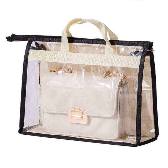 Bolsa sellada para armario transpirable a prueba de polvo, bolsa de almacenamiento protectora, bolsa colgante transparente, bolsa de almacenamiento sellada, color Beige