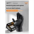 thumbnail image 5 of 100 Piezas Guantes de Nitrilo Desechables Industriales Gruesos con Textura de Diamante, Sin Látex, para Mecánicos Pesados, Color Negro, Talla L, 5 of 5