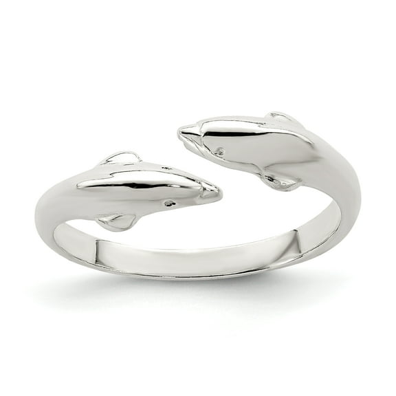 Primal Silver Sterling Silver Dolphin Toe Ring
