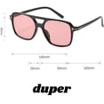 thumbnail image 2 of Retro Aviator Sunglasses for Men and Women - Stylish Shades with Multiple Color Options - UV Protection Eyewear, 2 of 5