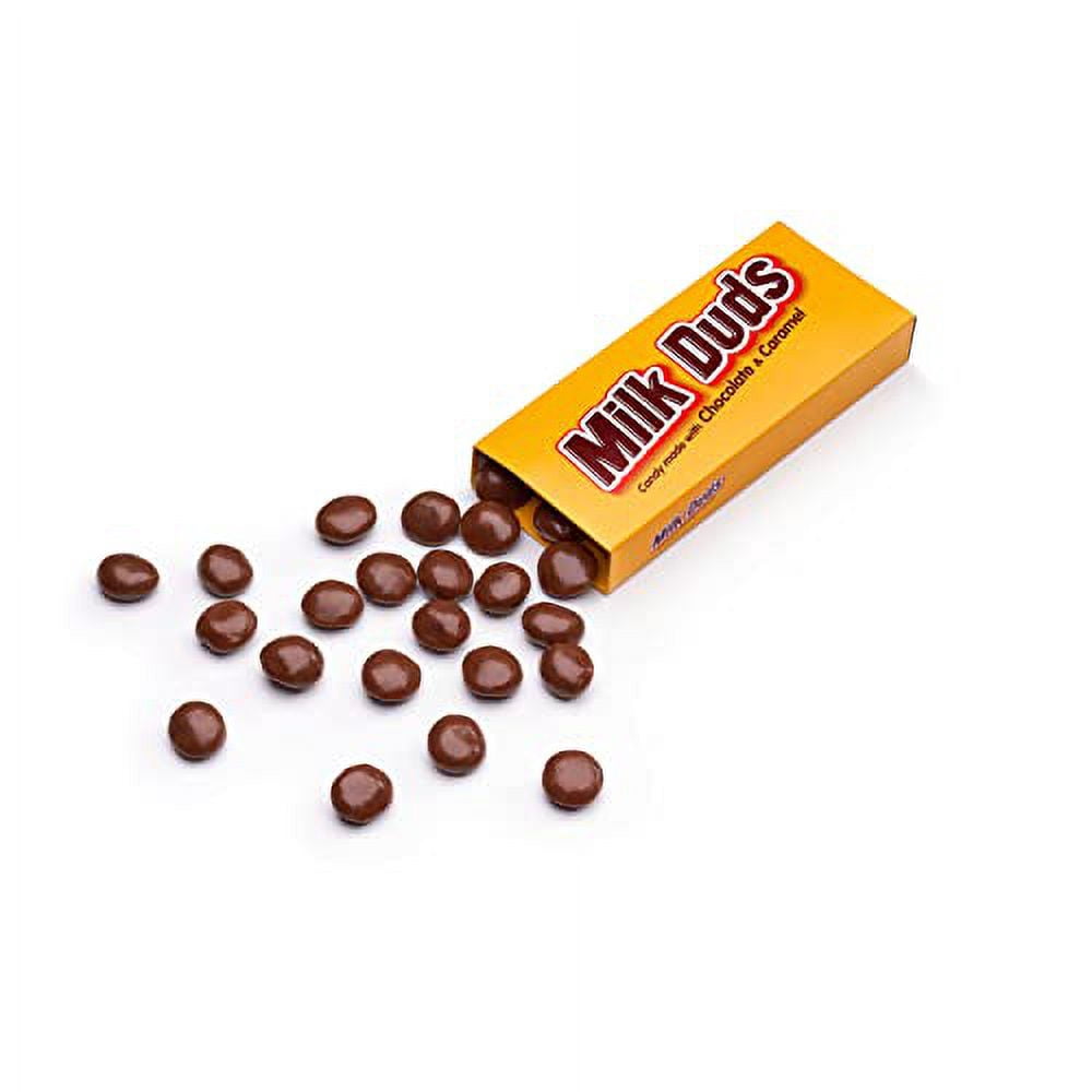 MILK DUDS Chocolate and Caramel Candy Boxes, 5 oz (12 Count)