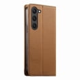 thumbnail image 4 of Wallet Case for Samsung Galaxy S23 with RFID Blocking, Magnetic Flip Cover, Card & Cash Slots Brown, 4 of 7