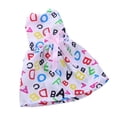 thumbnail image 3 of Vestido sin mangas con estampado de alfabetos de ropa de muñeca para muñeca de 14 pulgadas, 3 of 3