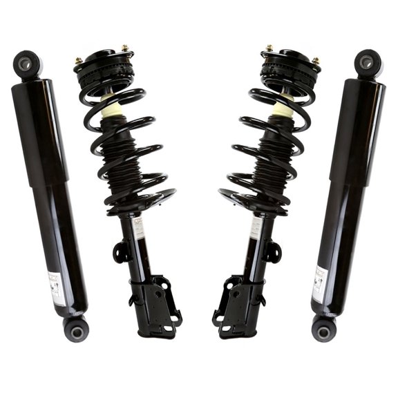 AutoShack Front and Rear Complete Strut & Coil Spring Assemblies & Shock Absorbers - Driver and Passenger Side for Dodge, Grand Caravan 2008-2010, FWD V6 3.3L 3.8L 4.0L
