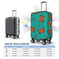 thumbnail image 6 of Lsque Colorful Crab Printed Luggage Cover, Travel Luggage Protector,Scratch and Dirt Resistant, Fits 18-32 Inch Luggage - Small, 6 of 9