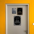 thumbnail image 6 of Signs ByLITA Portrait Round Wear Appropriate Swim Attire Door or Wall Sign Durable ABS Plastic | Laser Engraved | Easy Installation | Elegant Design | Pool Safety Sign (Navy Blue / White) - Medium, 6 of 8