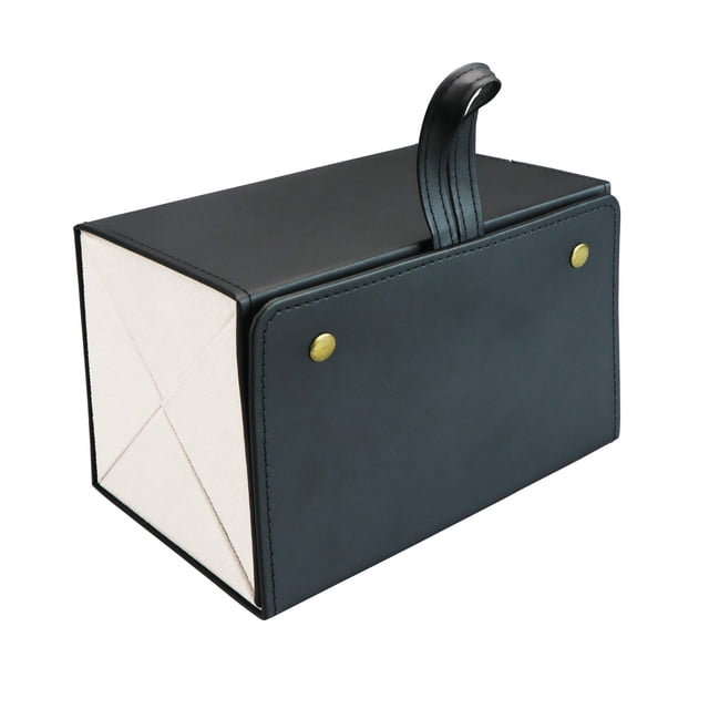 Organizador de gafas de sol LifeArt de 4 ranuras para viajes, piel sintética