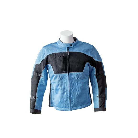 RoadDog Hurricane Mesh Motorcycle Riding Jacket Powder Blue Women's Large