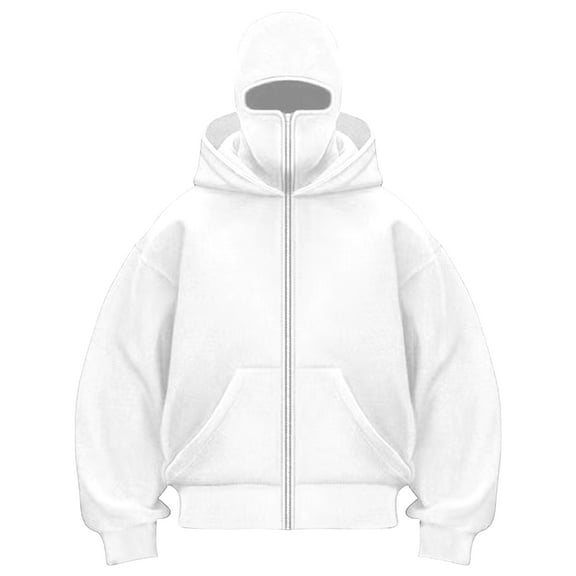 enyan Zip Hoodies for Women Womens Zip Up Hoodies Jackets Cropped Sweatshirts Fleece Fall Outfits Casual Comfy Y2k Tops Winter Clothes 2025 White,L