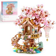 WEINIYA Cherry Blossom Bonsai Tree Building Sets, Japanese Tree House Model Sets for Adults, 1149 PCS Mini Bricks Creative Gifts for Teens Girls 12+