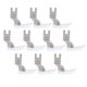 thumbnail image 2 of 10 Uds prensatelas suministros para manualidades Máquina De Coser Industrial accesorios de plástico T350, 2 of 5