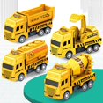 thumbnail image 1 of Educational Children's Toy Engineering Military Fire Engineering Team Sanitation Vehicle Model Mini Cars GiftB He Qiyong unisex, 1 of 1