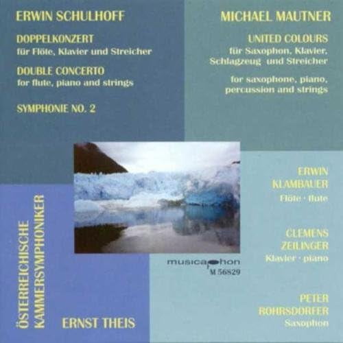 Schulhoff / Klambauer / Zellinger / Theis - Double Concerto for Flute Piano & Strimgs: Sym 2 - Music & Performance - CD
