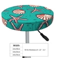 thumbnail image 4 of Haiem Starfish and Shell Cushion Round Bar Chair Seat Cover Bar Chair Cushion Covers Elastic Washable Bar Chair Cover,Protects from Scratches and Stains-12 inch, 4 of 7