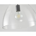 thumbnail image 2 of Design Living 1-Light D14" Black Metal Frame Semi Flush Mount with a Clear Glass Shade, 2 of 5