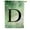 Monogram D, variant on America Forever Monogram Letter X House Flag, 28 x 40 inch Double Sided, Greenery Flag, Botanical Monogram Flag, Initial Flag, Spring Summer Outdoor Decor, Yard Decoration