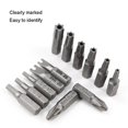 thumbnail image 4 of 10 Pcs de Tournevis Électrique avec Embout Court et Embout Magnétique Fort - un Mot Sl7, 4 of 5