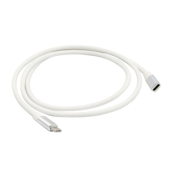 1 Meter Type-C Cable Extender USB 3.1 USB C Male to Female Extension Cord Compatible Pro Note 8 (Silver)