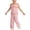 Pink, variant on Fancifize Girls Summer Striped Lounge Sets Casual Ruffle Hem Tank Tops Loose Wide Leg Pants Kids Sleeveless Outfits