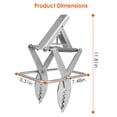 thumbnail image 4 of 2 Pack Mole Traps Thickened Metal Mole Scissor Trap Reusable Mole Trap Mole Control Easy Set Ground Mole Trap for Lawns (Silver), 4 of 10