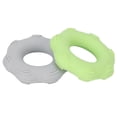 thumbnail image 1 of 2 piezas Anillo Ejercitador de Dedos de Silicona Masajeador Punto Convexo Anillo Fortalecedor de Agarre de Mano Verde Gris 30lb, 1 of 9