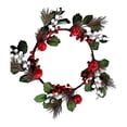 thumbnail image 3 of Anillo De Vela De Navidad, Decoración Artesanal Para Cumpleaños, Aniversarios De Puerta, Elegante D, 3 of 9