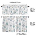 thumbnail image 3 of Paire de Courts Rideaux de Cuisine, Rideau Demi-Fenêtre en Polyester à Impression 2D 137x45 cm Imperméable Résistant aux Taches d'Huile Filtrant la Lumière pour Maison Café, 3 of 6