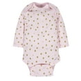 Gerber Baby Girls' Long Sleeve Onesies Bodysuits, 6Pack