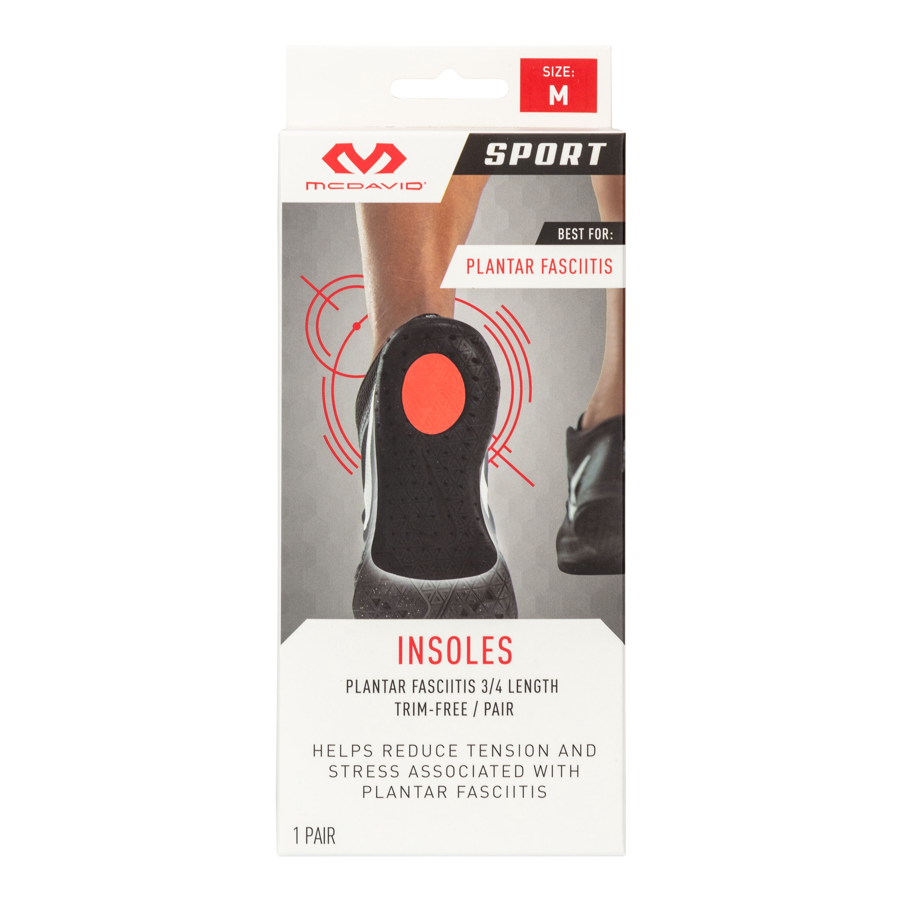 Mcdavid 3/4 Plantar Insole Blue Large