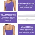 thumbnail image 5 of ACTIVE UNIFORMS Women's Soft and Breathable Cotton Stretch Camisole with Adjustable Strap Tank Top (Purple, X-Large), 5 of 6