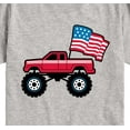 thumbnail image 3 of Instant Message - American Flag Truck - Toddler And Youth Short Sleeve T-Shirt, 3 of 6