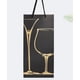 thumbnail image 4 of 10 bolsas de vino tinto con sello dorado, bolsas de regalo de vino pequeñas, bolso de mano de vino tinto negro, bolsa de papel creativa, 4 of 5