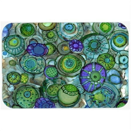 Abstract in Blues & Greens Mouse Pad, Hot Pad or Trivet