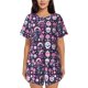thumbnail image 1 of Balery cute Skull rainbow mushroom Conjunto de Pijama para Mujer con Estampado, Dos Piezas de Manga Corta y Shorts, Ropa de Dormir Suave con Cuello Redondo y Bolsillos-XX-Large, 1 of 6