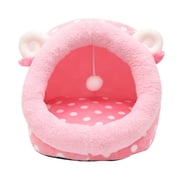 Milaget Cat Bed for Indoor Cats Dog Sleeping Bed Dog Nest Semienclosed Pet Bed House M M M