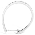 thumbnail image 3 of 14k White Gold 1ct TDW Round Diamond Hoop Earrings (I-J I2-I3), 3 of 4